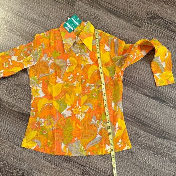 Diolen Cotton Vintage Deadstock Button Up - Picture 9 of 10